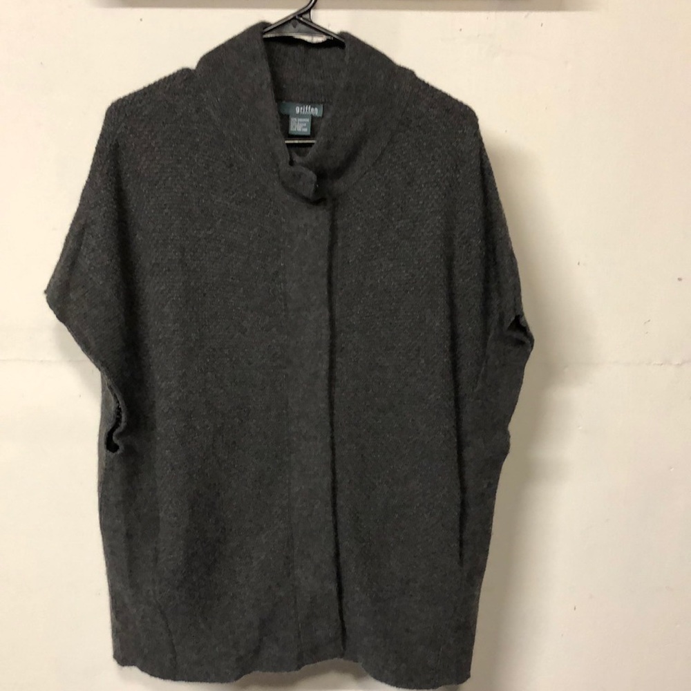 Griffin cashmere sweater vest dark gray size L